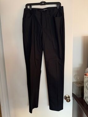 Lafayette 148 New York Black Tailored Straight-Leg Pants